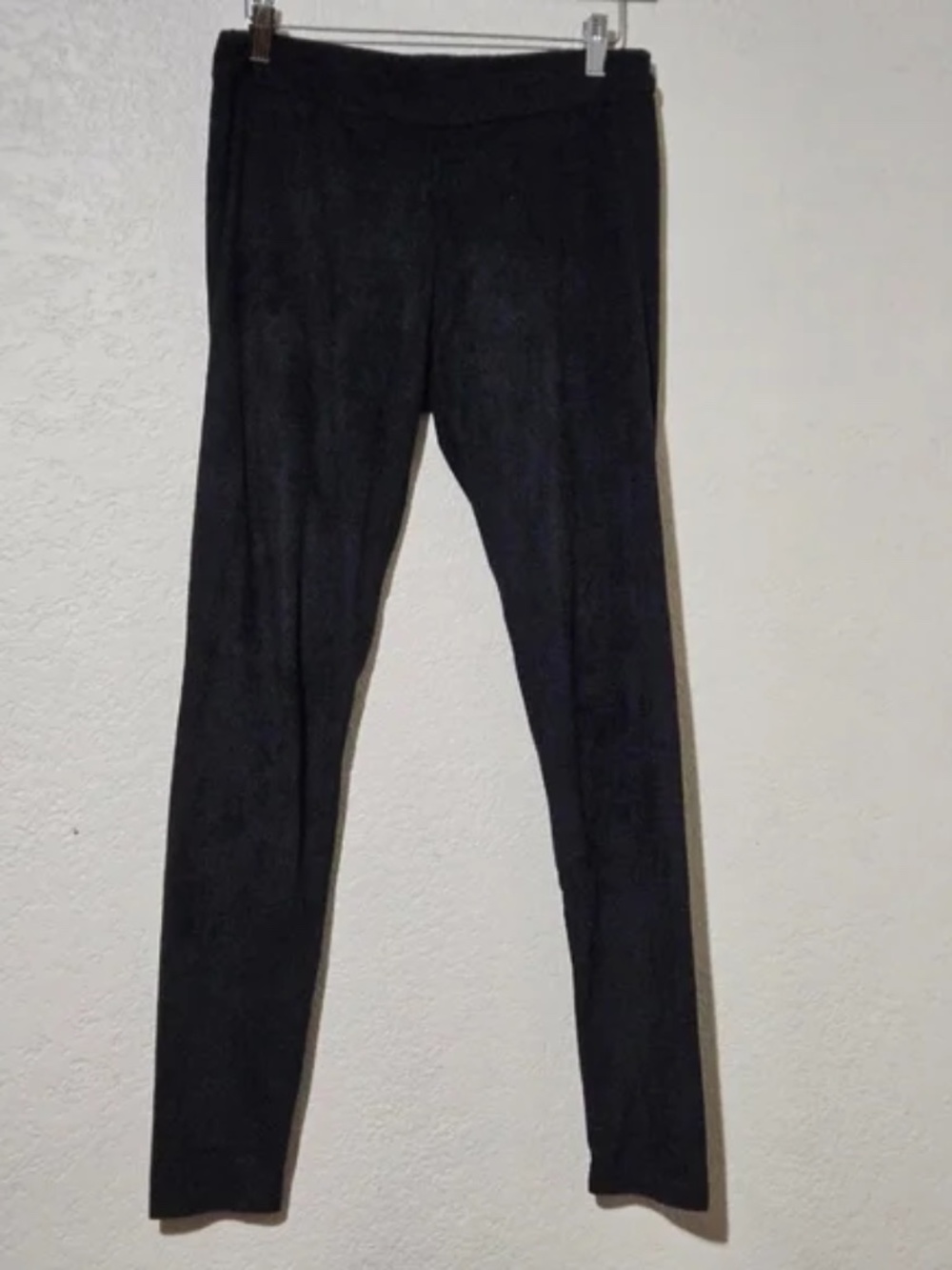 Vera Wang Faux Suede Black Leggings Small